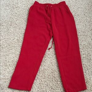 Red trouser pants